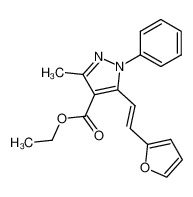 5-((E)-2-Furan-2-yl-vinyl)-3-methyl-1-phenyl-1H-pyrazole-4-carboxylic acid ethyl ester CAS:79966-46-4 manufacturer & supplier