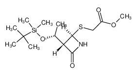 {(2R,3S)-3-[(R)-1-(tert-Butyl-dimethyl-silanyloxy)-ethyl]-4-oxo-azetidin-2-ylsulfanyl}-acetic acid methyl ester CAS:79975-79-4 manufacturer & supplier