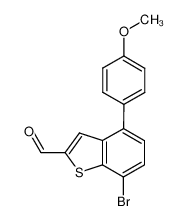 7-bromo-4-(4-methoxyphenyl)-1-benzothiophene-2-carbaldehyde CAS:799766-03-3 manufacturer & supplier