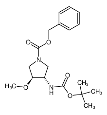 (3S,4S)-3-tert-Butoxycarbonylamino-4-methoxy-pyrrolidine-1-carboxylic acid benzyl ester CAS:799767-81-0 manufacturer & supplier