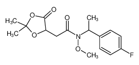 2-(2,2-dimethyl-5-oxo-1,3-dioxolan-4-yl)-N-(1-(4-fluorophenyl)ethyl)-N-methoxyacetamide CAS:799774-91-7 manufacturer & supplier