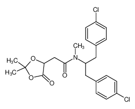 N-(1,3-bis(4-chlorophenyl)propan-2-yl)-2-(2,2-dimethyl-5-oxo-1,3-dioxolan-4-yl)-N-methylacetamide CAS:799775-03-4 manufacturer & supplier