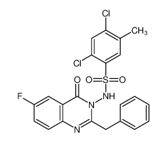 N-(2-benzyl-6-fluoro-4-oxoquinazolin-3(4H)-yl)-2,4-dichloro-5-methylbenzenesulfonamide CAS:799798-20-2 manufacturer & supplier