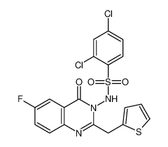 2,4-dichloro-N-(6-fluoro-4-oxo-2-(thiophen-2-ylmethyl)quinazolin-3(4H)-yl)benzenesulfonamide CAS:799798-26-8 manufacturer & supplier