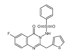 N-(6-fluoro-4-oxo-2-(thiophen-2-ylmethyl)quinazolin-3(4H)-yl)benzenesulfonamide CAS:799798-28-0 manufacturer & supplier