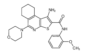 1-amino-5-morpholino-6,7,8,9-tetrahydrothieno[2,3-c]isoquinolino-2-(2-methoxyphenyl)carboxamide CAS:799806-96-5 manufacturer & supplier