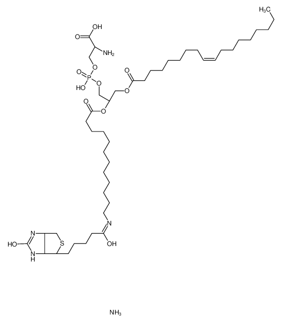 azanium,(2S)-3-[[(2R)-2-[12-[5-[(3aS,4S,6aR)-2-oxo-1,3,3a,4,6,6a-hexahydrothieno[3,4-d]imidazol-4-yl]pentanoylamino]dodecanoyloxy]-3-[(Z)-octadec-9-enoyl]oxypropoxy]-oxidophosphoryl]oxy-2-azaniumylpropanoate CAS:799812-66-1 manufacturer & su