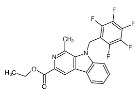 ethyl 9-(2',3',4',5',6'-pentafluorobenzyl)-1-methyl-β-carboline-3-carboxylate CAS:799821-76-4 manufacturer & supplier