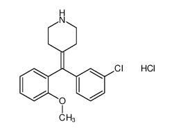 4-((3-chlorophenyl)(2-methoxyphenyl)methylene)piperidine hydrochloride CAS:799826-84-9 manufacturer & supplier