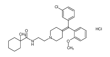 N-(2-(4-((3-chlorophenyl)(2-methoxyphenyl)methylene)piperidin-1-yl)ethyl)-1-methylcyclohexane-1-carboxamide hydrochloride CAS:799827-43-3 manufacturer & supplier