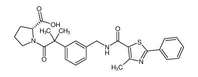 (2-methyl-2-(3-((4-methyl-2-phenylthiazole-5-carboxamido)methyl)phenyl)propanoyl)-D-proline CAS:799854-76-5 manufacturer & supplier