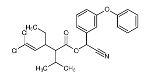 cyano(3-phenoxyphenyl)methyl 5,5-dichloro-3-ethyl-2-isopropylpent-4-enoate CAS:79995-05-4 manufacturer & supplier