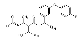 cyano(3-(4-fluorophenoxy)phenyl)methyl 5,5-dichloro-2-isopropyl-3-methylpent-4-enoate CAS:79995-13-4 manufacturer & supplier