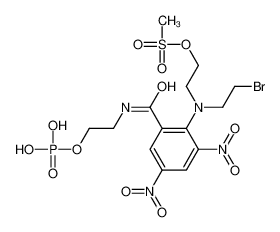 2-[N-(2-bromoethyl)-2,4-dinitro-6-(2-phosphonooxyethylcarbamoyl)anilino]ethyl methanesulfonate CAS:851627-62-8 manufacturer & supplier