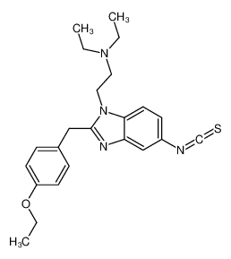 2-[2-[(4-ethoxyphenyl)methyl]-5-isothiocyanatobenzimidazol-1-yl]-N,N-diethylethanamine CAS:85951-65-1 manufacturer & supplier