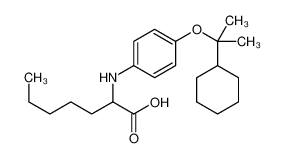 2-[4-(2-cyclohexylpropan-2-yloxy)anilino]heptanoic acid CAS:87991-22-8 manufacturer & supplier