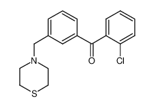 (2-chlorophenyl)-[3-(thiomorpholin-4-ylmethyl)phenyl]methanone CAS:898763-37-6 manufacturer & supplier