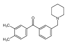 (3,4-dimethylphenyl)-[3-(piperidin-1-ylmethyl)phenyl]methanone CAS:898793-20-9 manufacturer & supplier