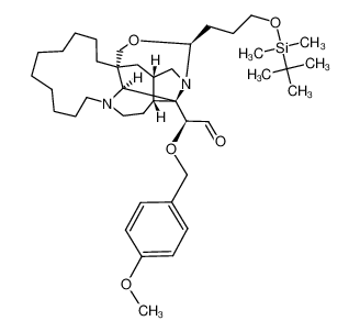 (S)-2-((11aR,14S,17S,18R,18aS,18bS)-14-(3-((tert-butyldimethylsilyl)oxy)propyl)dodecahydro-12H,14H,16H-1,18-ethano-11a,17-methanopyrrolo[1',2':3,4][1,3]oxazepino[5,6-b][1]azacyclotridecin-18a(18bH)-yl)-2-((4-methoxybenzyl)oxy)acetaldehyde CA