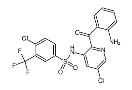 N-[2-(2-amino-benzoyl)-5-chloro-pyridin-3-yl]-4-chloro-3-trifluoromethyl-benzenesulfonamide CAS:899423-53-1 manufacturer & supplier