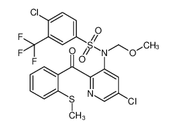 4-chloro-N-(5-chloro-2-(2-(methylthio)benzoyl)pyridin-3-yl)-N-(methoxymethyl)-3-(trifluoromethyl)benzenesulfonamide CAS:899423-56-4 manufacturer & supplier