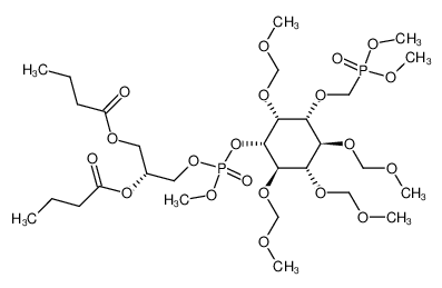 Butyric acid (R)-1-butyryloxymethyl-2-{[(1S,2R,3R,4S,5S,6R)-3-(dimethoxy-phosphorylmethoxy)-2,4,5,6-tetrakis-methoxymethoxy-cyclohexyloxy]-methoxy-phosphoryloxy}-ethyl ester CAS:899426-68-7 manufacturer & supplier