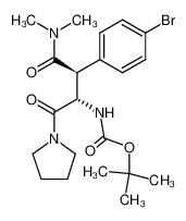 (2S,3S)-3-N-(tert-butoxycarbonyl)amino-2-(4-bromophenyl)-4-N,N-dimethyl-4-oxo-4-pyrrolidin-1-ylbutanamide CAS:899429-08-4 manufacturer & supplier