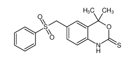 4,4-dimethyl-6-((phenylsulfonyl)methyl)-1,4-dihydro-2H-benzo[d][1,3]oxazine-2-thione CAS:899437-34-4 manufacturer & supplier