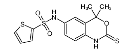 N-(4,4-dimethyl-2-thioxo-1,4-dihydro-2H-benzo[d][1,3]oxazin-6-yl)thiophene-2-sulfonamide CAS:899437-40-2 manufacturer & supplier