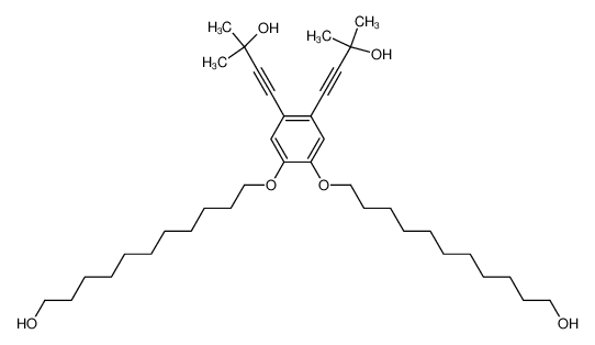 4-2-(3-hydroxy-3-methyl-1-butynyl)-4,5-di[(11-hydroxyundecyl)oxy]phenyl-2-methyl-3-butyn-2-ol CAS:899439-63-5 manufacturer & supplier