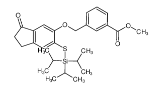 methyl 3-(((3-oxo-6-((triisopropylsilyl)thio)-2,3-dihydro-1H-inden-5-yl)oxy)methyl)benzoate CAS:899444-78-1 manufacturer & supplier