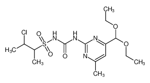 3-chloro-N-((4-(diethoxymethyl)-6-methylpyrimidin-2-yl)carbamoyl)butane-2-sulfonamide CAS:89949-26-8 manufacturer & supplier