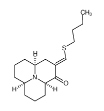 (3aα,6aα,9aα)-(+/-)-2-((n-butylthio)methylene)decahydropyrido(2,1,6-de)quinolizin-1(2H)-one CAS:89959-67-1 manufacturer & supplier