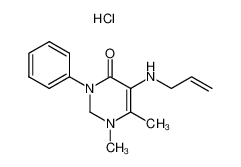 5-Allylamino-1,6-dimethyl-3-phenyl-2,3-dihydro-1H-pyrimidin-4-one; hydrochloride CAS:89966-63-2 manufacturer & supplier