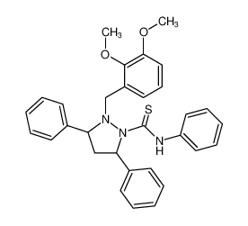 2-(2,3-dimethoxybenzyl)-N,3,5-triphenylpyrazolidine-1-carbothioamide CAS:89969-64-2 manufacturer & supplier