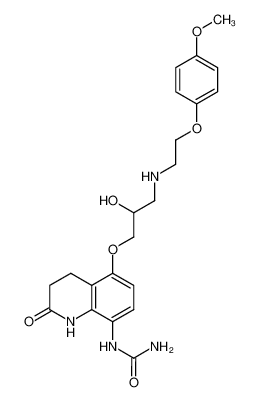 8-ureido-5-[2-hydroxy-3-(4-methoxyphenoxyethylamino)]propoxy-3,4-dihydrocarbostyril CAS:89970-51-4 manufacturer & supplier