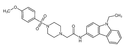 N-(9-ethyl-9H-carbazol-3-yl)-2-(4-((4-methoxyphenyl)sulfonyl)piperazin-1-yl)acetamide CAS:899710-92-0 manufacturer & supplier