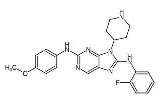 N8-(2-fluorophenyl)-N2-(4-methoxyphenyl)-9-(piperidin-4-yl)-9H-purine-2,8-diamine CAS:899800-51-2 manufacturer & supplier