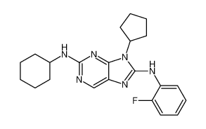 N2-cyclohexyl-9-cyclopentyl-N8-(2-fluorophenyl)-9H-purine-2,8-diamine CAS:899800-55-6 manufacturer & supplier