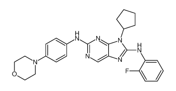 9-cyclopentyl-N8-(2-fluorophenyl)-N2-(4-morpholinophenyl)-9H-purine-2,8-diamine CAS:899801-63-9 manufacturer & supplier