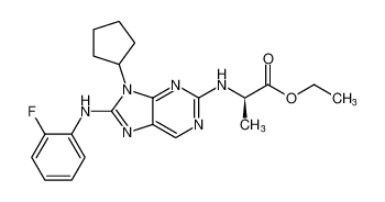 ethyl (9-cyclopentyl-8-((2-fluorophenyl)amino)-9H-purin-2-yl)-D-alaninate CAS:899801-81-1 manufacturer & supplier