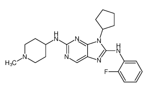 9-cyclopentyl-N8-(2-fluorophenyl)-N2-(1-methylpiperidin-4-yl)-9H-purine-2,8-diamine CAS:899802-72-3 manufacturer & supplier