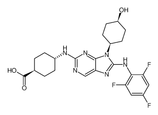 (1R,4r)-4-((9-((1s,4S)-4-hydroxycyclohexyl)-8-((2,4,6-trifluorophenyl)amino)-9H-purin-2-yl)amino)cyclohexane-1-carboxylic acid CAS:899806-10-1 manufacturer & supplier