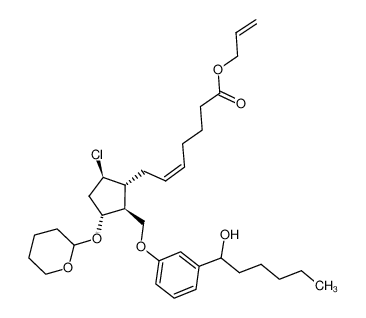 allyl (Z)-7-((1R,2S,3R,5R)-5-chloro-2-((3-(1-hydroxyhexyl)phenoxy)methyl)-3-((tetrahydro-2H-pyran-2-yl)oxy)cyclopentyl)hept-5-enoate CAS:899808-03-8 manufacturer & supplier