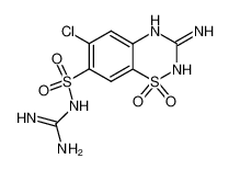 3-amino-6-chloro-1,1-dioxo-1,2(4)-dihydro-1λ6-benzo[1,2,4]thiadiazine-7-sulfonic acid carbamimidoylamide CAS:89981-55-5 manufacturer & supplier