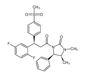 (4S,5R)-1-((R)-3-(2,5-difluorophenyl)-3-(4-(methylsulfonyl)phenyl)propanoyl)-3,4-dimethyl-5-phenylimidazolidin-2-one CAS:899819-18-2 manufacturer & supplier