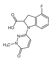 4-fluoro-1-(1-methyl-6-oxo-1,6-dihydropyridazin-3-yl)indoline-2-carboxylic acid CAS:899825-89-9 manufacturer & supplier