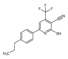 2-mercapto-6-(4-propylphenyl)-4-(trifluoromethyl)nicotinonitrile CAS:899835-21-3 manufacturer & supplier