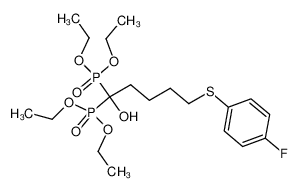 Tetraethyl 5-(4-fluoro-phenylthio)-1-hydroxy-pentylidene-1,1-diphosphonate CAS:89987-24-6 manufacturer & supplier