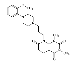 8-(3-(4-(2-methoxyphenyl)piperazin-1-yl)propyl)-1,3-dimethyl-5,8-dihydropyrido[2,3-d]pyrimidine-2,4,7(1H,3H,6H)-trione CAS:89988-87-4 manufacturer & supplier